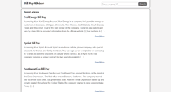 Desktop Screenshot of billpayadvisor.com